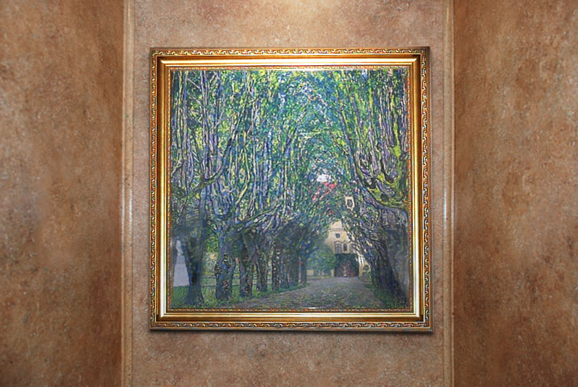 FRAMED ARTWORK THROUGHOUT, INCLUDING EACH PRIVATE STALL