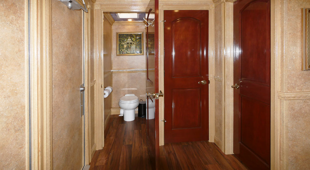 The Versailles Restroom Trailer Is Very Spacious