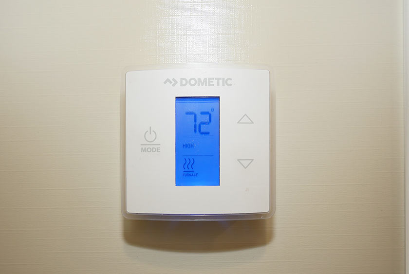 AIR CONDITIONING IS THERMOSTAT CONTROLLED FOR ABSOLUTE COMFORT