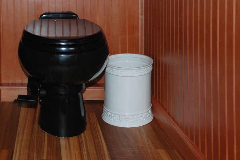 FULL SIZED PORCELAIN TOILETS WITH FOOT-PEDAL FLUSH