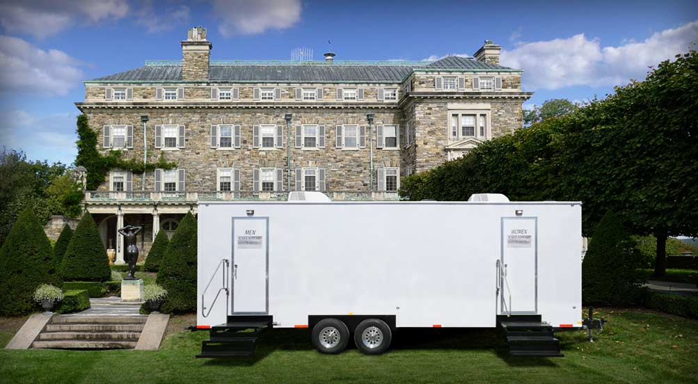 Restroom Trailers NY | The Woodlawn Luxury Restroom Trailer