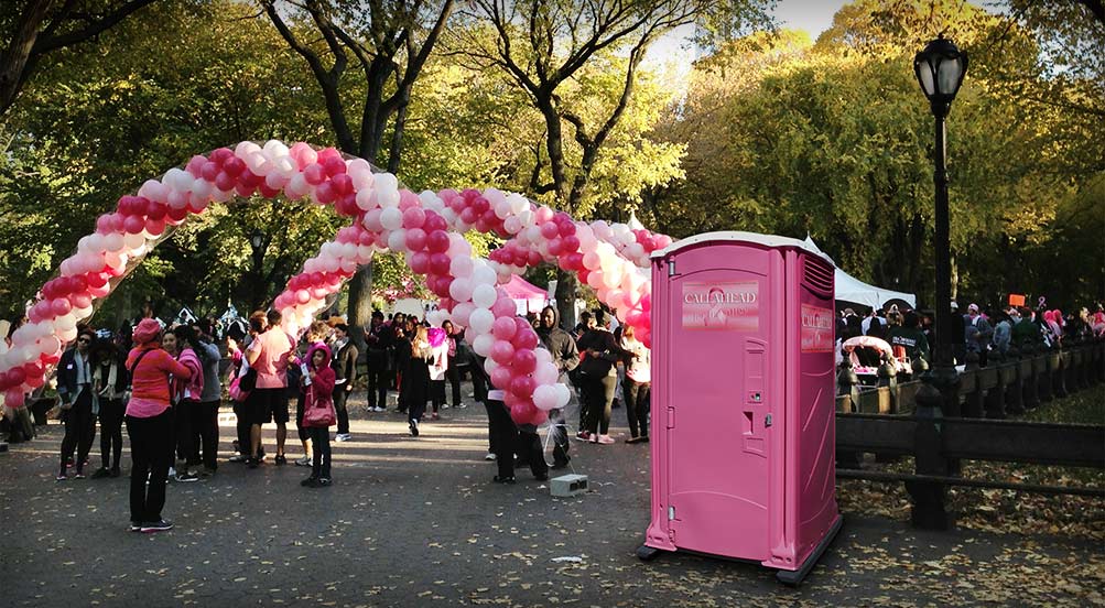 The Pink Ribbon Portable Restroom | Pink | by CALLAHEAD 1.800.634.2085