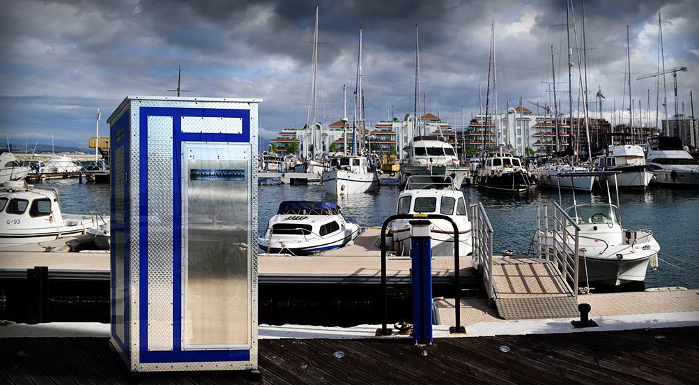 The Waterloo Portable Toilet By The Docks