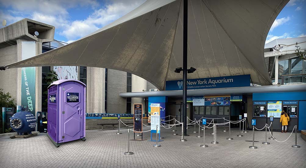 The Williamsburg Portable Toilet By The New York Aquarium