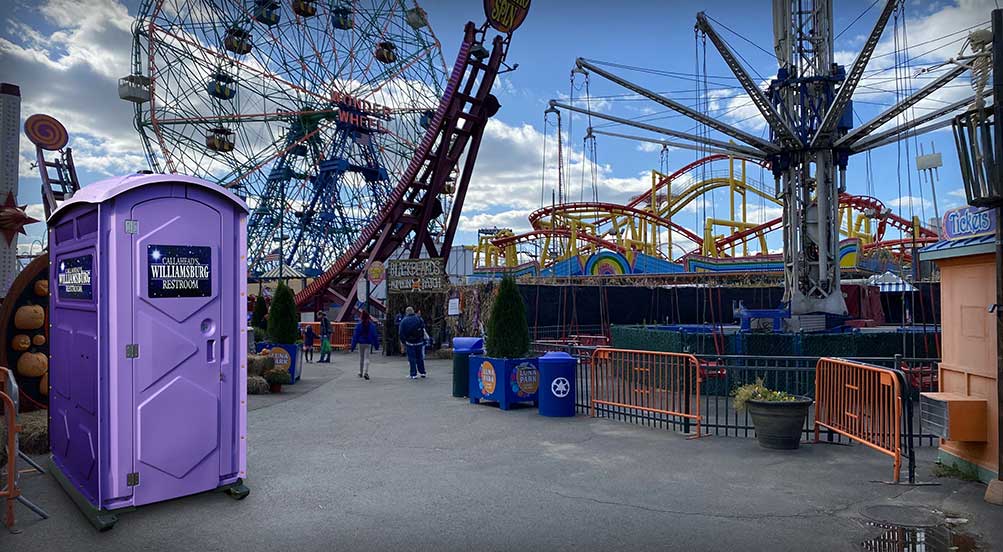 The Williamsburg Portable Toilet By Amusement Park