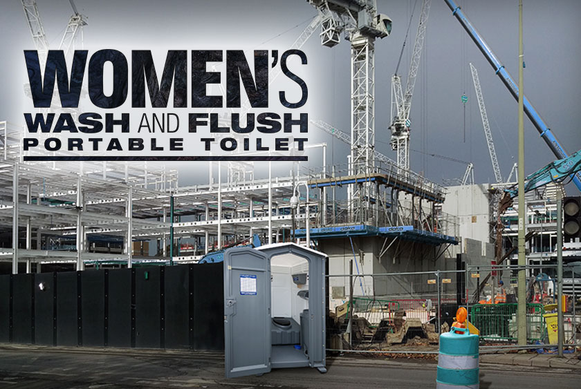 THE WOMEN’S WASH & FLUSH PORTABLE TOILET BY CALLAHEAD