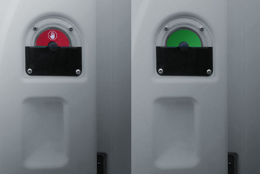 OUTSIDE OCCUPANCY INDICATOR FOR PRIVACY