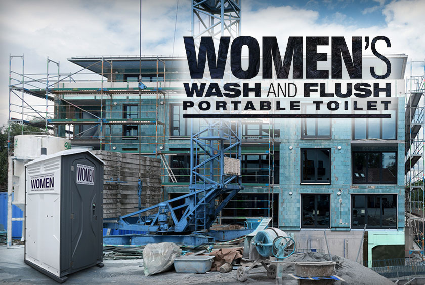 THE WOMEN’S WASH & FLUSH PORTABLE TOILET BY CALLAHEAD